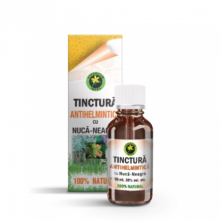 Paraziti intestinali - Tinctură antihelmintică cu nucă 50 ml Hypericum Impex