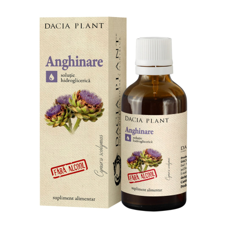 Protectie si Detoxifiere Hepatica - Tinctură de anghinare Dacia Plant 50 ml