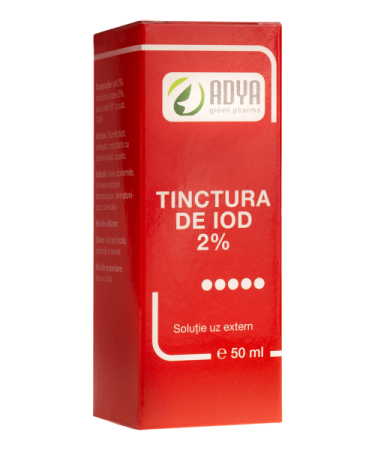 Tincturi - Tinctură de iod 2% soluție uz extern 50 ml