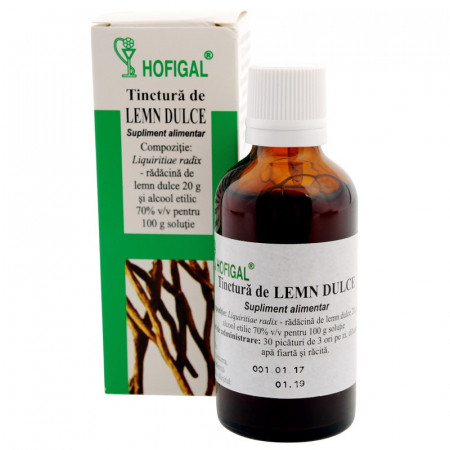 Produse autohtone - Tinctură de Lemn dulce, 50 ml