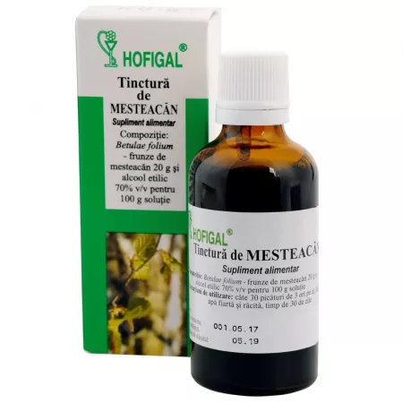 Produse autohtone - Tinctura de mesteacan, 50 ml