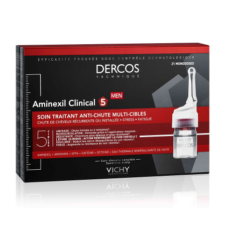 PRODUSE - Tratament Impotriva Caderii Parului Pentru Barbati Dercos Aminexil Clinical 5 X 21Fiole