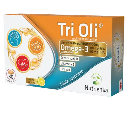 Multivitamine si minerale adulti - Tri Oli 30 capsule moi Antibiotice SA