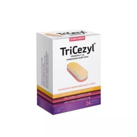 Multivitamine si minerale adulti - Tricezyl X 24 comprimate Labormed