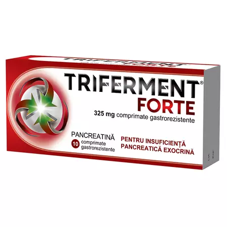 Digestie și metabolism - Triferment Forte 325Mg X 10 Comprimate