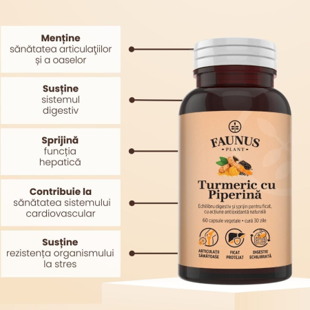 Turmeric cu Piperină - 60 capsule [5]