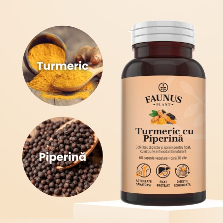 Turmeric cu Piperină - 60 capsule [4]