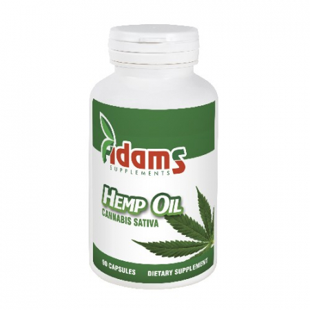 Circulatie periferica deficitara - Ulei de Canepa 1000mg 90cps Adams Supplements