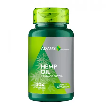 Alergii - Ulei de canepă Adams Vision 1000 mg, 30 capsule