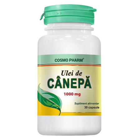 Vitamine Si Suplimente - Ulei de cânepă Cosmopharm 1000 mg, 30 capsule