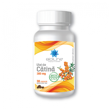 Circulatie periferica deficitara - Ulei de Catina 300 mg antioxidant, tonifiant