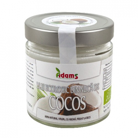 Aștept un bebeluș! - Ulei de Cocos, Bio 300ml, (presat la rece), Adams Supplements
