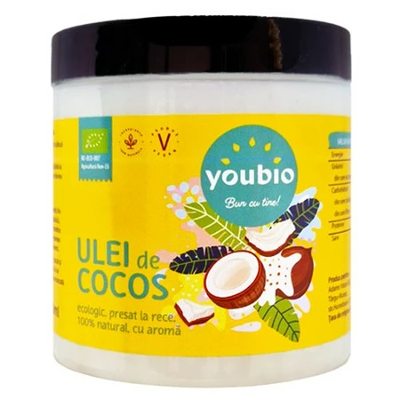 Uleiuri si Unturi - Ulei de cocos bio presat la rece Youbio 250 ml