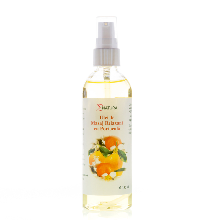 Aromaterapie si uleiuri esentiale - Ulei de masaj relaxant cu portocala 150 ml Enatura