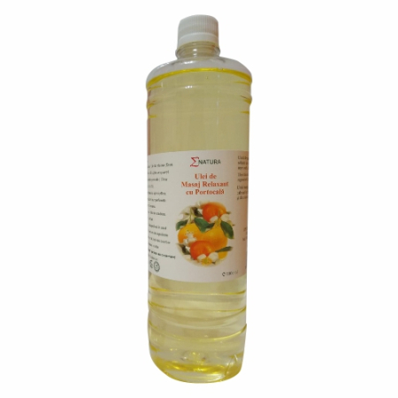 Antistres - Ulei de masaj relaxant cu portocală Enatura, 1000 ml