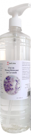 Altele - Ulei de masaj relaxant cu lavandă, 1000 ml