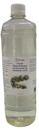 Aromaterapie si uleiuri esentiale - Ulei masaj relaxant cu rozmarin 1000 ml Enatura