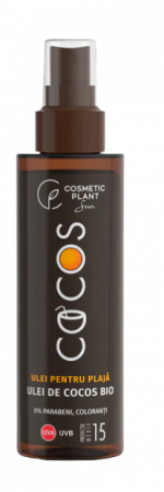 PRODUSE - COCOS Ulei pentru plaja SPF 15, 150 ml