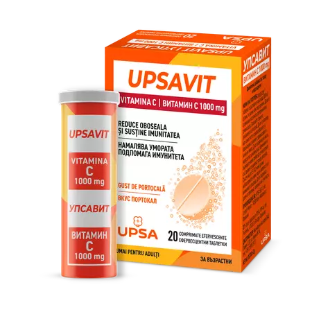 PRODUSE - Upsavit Vitamina C 1000 Mg , 20 Comprimate Effervescente