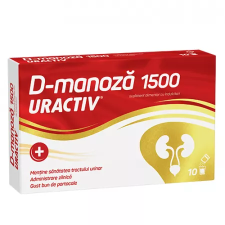 Vitamine Si Suplimente - Uractiv D-Manoza 1500 mg 10 plicuri Fiterman Pharma