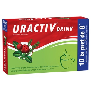 Oferte și reduceri - Uractiv drink, 10 plicuri la pret de 8