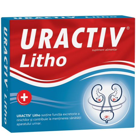 Vitamine si suplimente - Uractiv Litho X 30cps