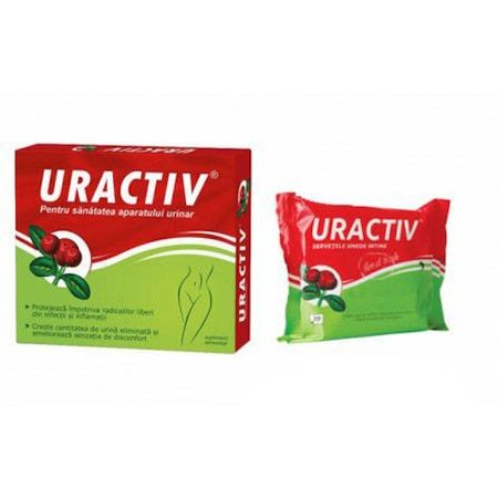 Merg la baie des... - Uractiv, 21 capsule + Servetele umede cadou