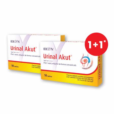 Oferte și reduceri - W-Idelyn Urinal Akut X 10 Tablete, 1Cut+ 1Cut Cadou