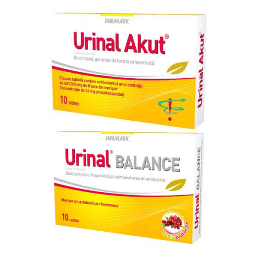Oferte și reduceri - W-Urinal Balance X 10 Capsule+Urinal Akut X 10 Tablete