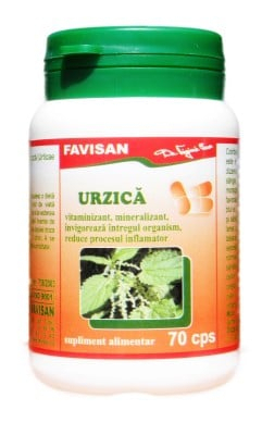 Vitamine Si Suplimente - Urzica 70 capsule Favisan