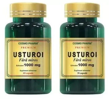 Oferte și reduceri - Usturoi fara miros 1000 mg, pachet 60+30 capsule