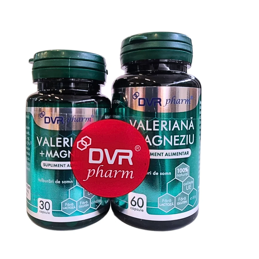 Sistem nervos, stres si somn - Valeriana si Magneziu 60+30cps DVR Pharm