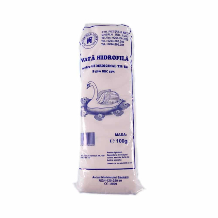 Vitamine Si Suplimente - Vată hidrofila Tehnomedica-Gherla 100 g