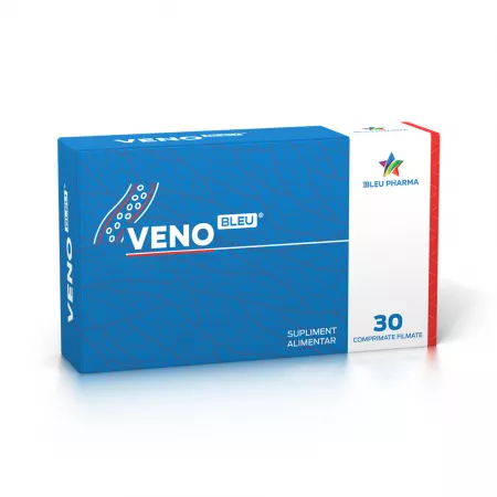 Multivitamine si minerale adulti - Venobleu 30 comprimate Bleu Pharma