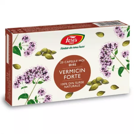 Paraziti intestinali - Vermicin Forte 20 capsule moi Fares