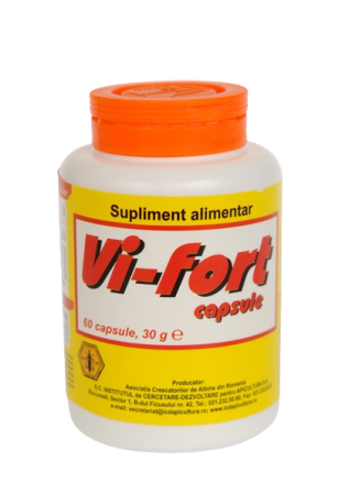 Multivitamine si minerale adulti - Vi-Fort X 60 capsule INSTITUTUL CERCETARE-DEZVOLTARE APICULTURA