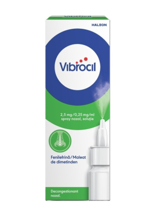 Sistemul Respirator - Vibrocil 2,5/0,25mg/ml spray nazal x15ml