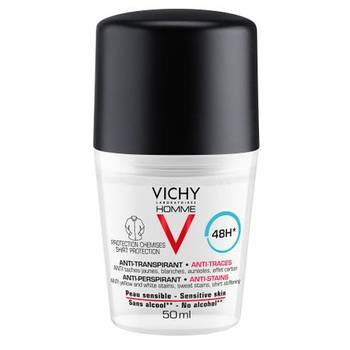 PRODUSE - Deodorant Roll-On Cu Efect Antiurme Eficacitate 48H Homme X 50ML - Vichy