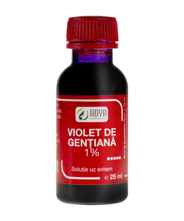 Pielea Mea , Frumoasa Si Ingrijita - Violet de gențiană 1% soluție uz extern 25 ml ADYA GREEN