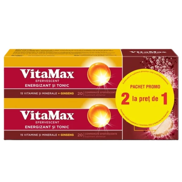 Vitamax Efervescent X 20Cpr 2Cut La Pret De 1