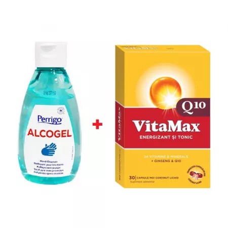 Oferte și reduceri - VitaMax Q10, 30 capsule+Alcogel, 200 ml