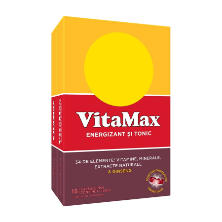 Vitamine si suplimente - Vitamax X 15Cps