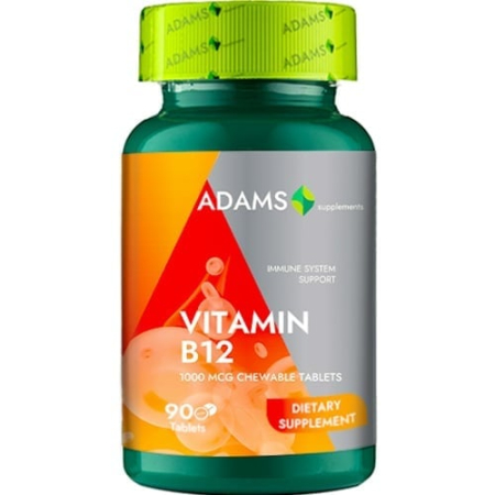 Multivitamine si minerale adulti - Vitamin B12 1000 mcg, 90 tablete Adams Vision