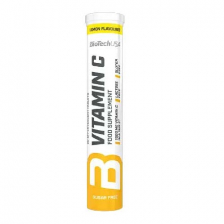 PRODUSE - Vitamin C, 20 tablete efervescente cu aroma de lamaie