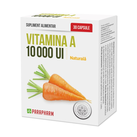 PRODUSE - Vitamina A 10000 UI Parapharm 30 capsule