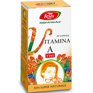 Pielea mea , frumoasă și îngrijită - Vitamina A naturala (F161), 30 capsule