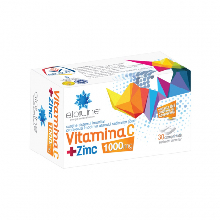 Oferte și reduceri - Vitamina C 1000 mg + Zinc, 30 comprimate