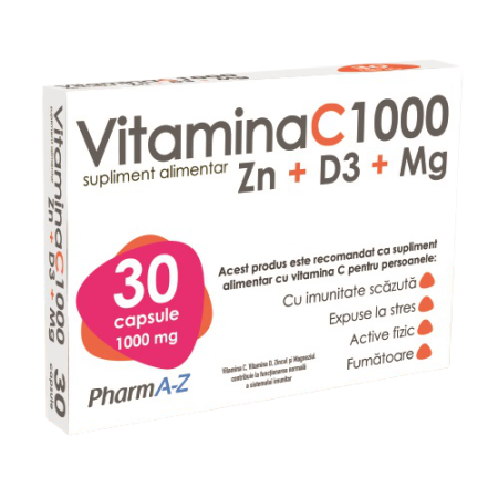 Ingrijire Personala - Vitamina C 1000+Zn+D3+Mg 30 capsule