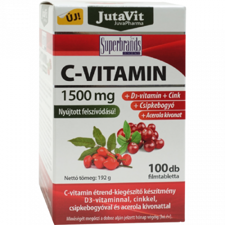 Profilactic și curativ - C-Vitamin 1500 mg, 100 tablete filmate