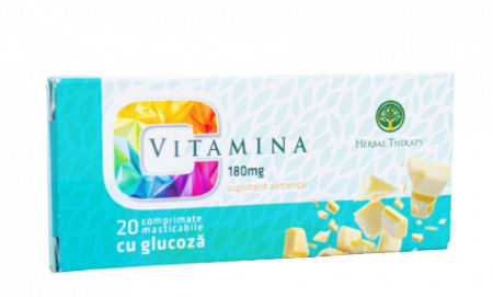 PRODUSE - Vitamina C 180 mg cu glucoza, 20 comprimate